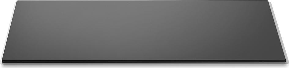 Rosseto - 34" X 14" Wide Rectangular Black Tempered Glass Surface - SG003