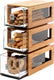 Rosseto - Bamboo Three-Tier Bakery Display Column with Clear Acrylic Drawers - BD104