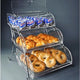 Rosseto - Clear Acrylic Three-Tier Bakery Display Case with Chrome-Plated Stand - BAK2944