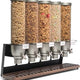 Rosseto - EZ-SERV Five Container Table Top Dispenser with Walnut Tray - EZ522