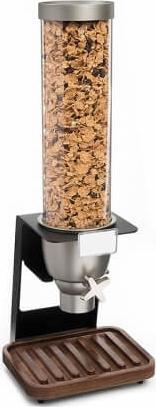 Rosseto - EZ-SERV Single Container Table Top Dispenser with Walnut Tray 1.3 Gallons - EZ518