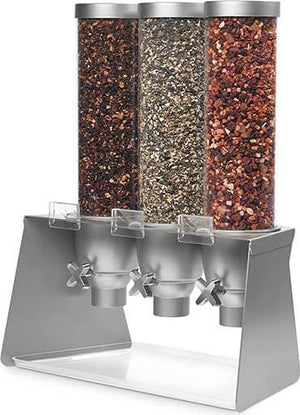 Rosseto - EZ-SERV Three Container Table Top Dispenser with Grey Metal Stand - EZ564