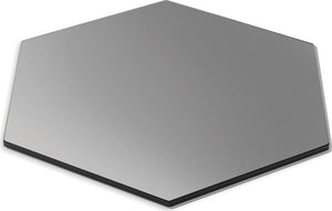 Rosseto - Honeycomb 16" Hexagon Black Tempered Glass Surface Medium - SG009