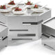 Rosseto - Honeycomb 18" Large Brushed Stainless Steel Hexagon Buffet Riser - SM118