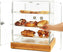 Rosseto - Natura Small 2 Door Cabinet with 3 Frosted Trays & Bamboo Base - BD139