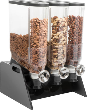 Rosseto - Pro-Bulk Tabletop Triple Dispenser System with Black Acrylic Stand & Catch Tray - DS109