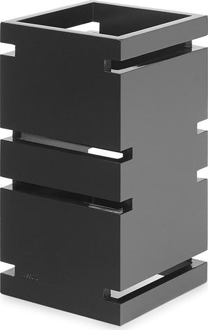 Rosseto - Skycap 12” Natural Bamboo Square Multi-Level Riser Black Gloss- SW102