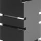 Rosseto - Skycap 12” Natural Bamboo Square Multi-Level Riser Black Gloss- SW102