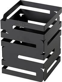 Rosseto - Skycap 8” Black Matte Steel Finish Square Multi-Level Riser - D623RB