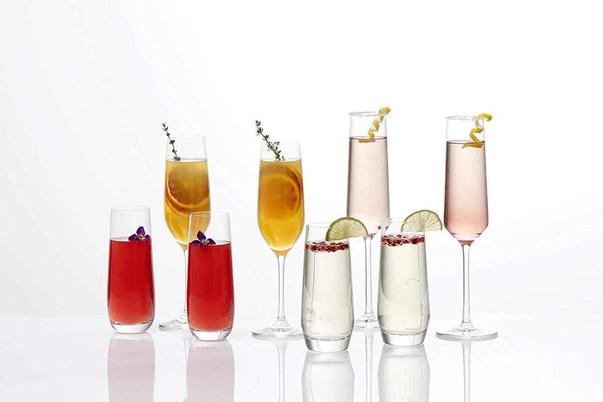 Schott Zwiesel - 13.1oz Sensa Champagne Flute Glasses, Pack of 6 - 0028.120591