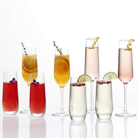 Schott Zwiesel - 13.1oz Sensa Champagne Flute Glasses, Pack of 6 - 0028.120591