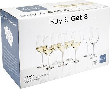 Schott Zwiesel - 13.6 oz, Pack of 8 Tritan Forte White Wine Glasses - 0007.120171