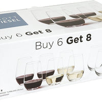 Schott Zwiesel - 18.6 oz, Pack of 8 Universal Stemless Glasses - CRU.115218.S8
