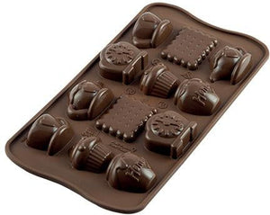 Silikomart - Tea Time Chocolate Mold (0.34 Oz Each) - SCG17