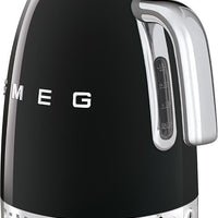 Smeg - 1.7 L 50's Retro Style Variable Temperature Kettle with 3D Logo Black - KLF04BLUS