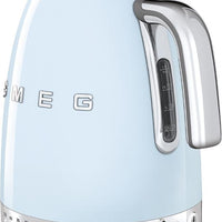 Smeg - 1.7 L 50's Retro Style Variable Temperature Kettle with 3D Logo Pastel Blue - KLF04PBUS