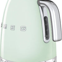 Smeg - 1.7 L 50's Retro Style Variable Temperature Kettle with 3D Logo Pastel Green - KLF04PGUS