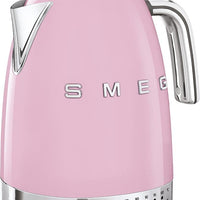 Smeg - 1.7 L 50's Retro Style Variable Temperature Kettle with 3D Logo Pink - KLF04PKUS
