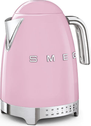 Smeg - 1.7 L 50's Retro Style Variable Temperature Kettle with 3D Logo Pink - KLF04PKUS