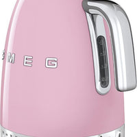 Smeg - 1.7 L 50's Retro Style Variable Temperature Kettle with 3D Logo Pink - KLF04PKUS