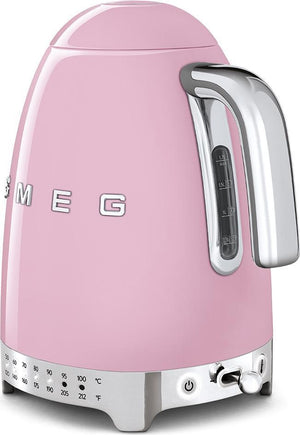 Smeg - 1.7 L 50's Retro Style Variable Temperature Kettle with 3D Logo Pink - KLF04PKUS