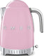 Smeg - 1.7 L 50's Retro Style Variable Temperature Kettle with 3D Logo Pink - KLF04PKUS