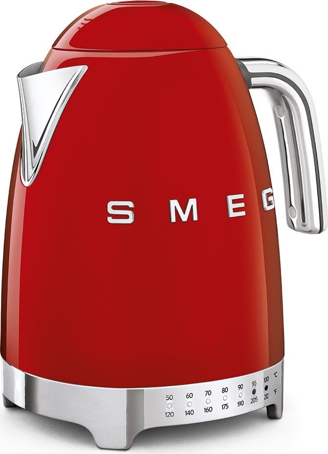 Smeg - 1.7 L 50's Retro Style Variable Temperature Kettle with 3D Logo Red - KLF04RDUS