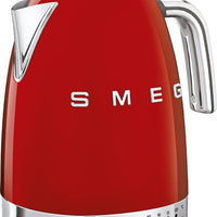 Smeg - 1.7 L 50's Retro Style Variable Temperature Kettle with 3D Logo Red - KLF04RDUS