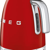Smeg - 1.7 L 50's Retro Style Variable Temperature Kettle with 3D Logo Red - KLF04RDUS