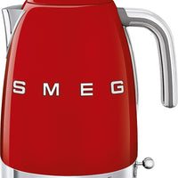 Smeg - 1.7 L 50's Retro Style Variable Temperature Kettle with 3D Logo Red - KLF04RDUS