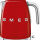 Smeg - 1.7 L 50's Retro Style Variable Temperature Kettle with 3D Logo Red - KLF04RDUS