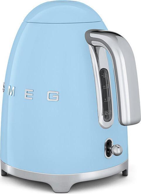 Smeg - 1.7 L 50's Style Kettle Pastel with 3D Logo Blue - KLF03PBUS