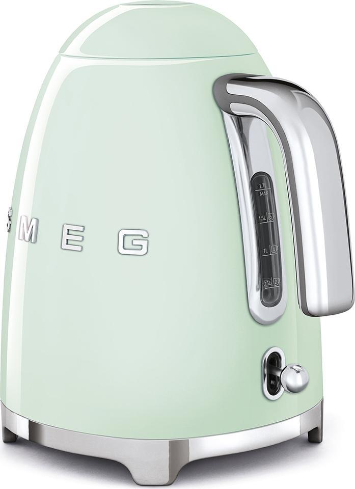Smeg - 1.7 L 50's Style Kettle Pastel with 3D Logo Green - KLF03PGUS