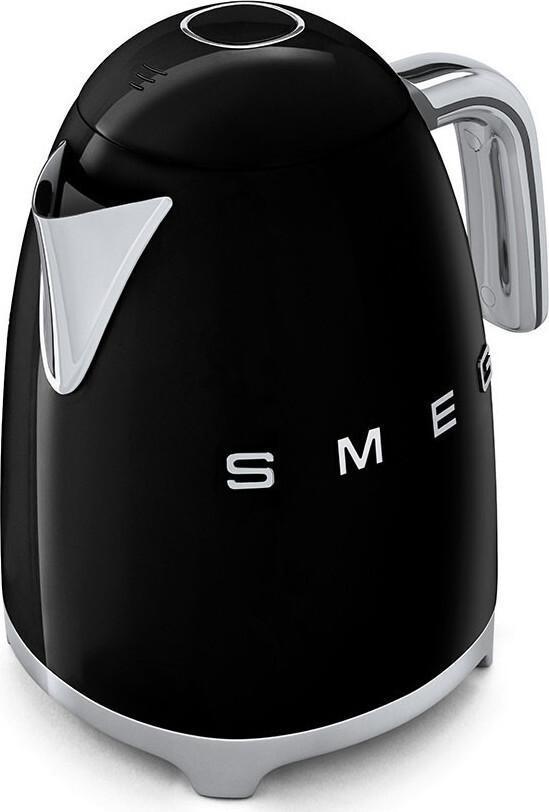 Smeg - 1.7 L 50's Style Kettle with 3D Logo Black - KLF03BLUS