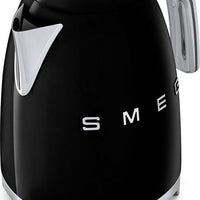Smeg - 1.7 L 50's Style Kettle with 3D Logo Black - KLF03BLUS