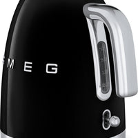 Smeg - 1.7 L 50's Style Kettle with 3D Logo Black - KLF03BLUS