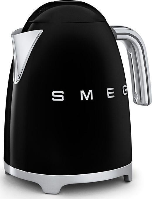 Smeg - 1.7 L 50's Style Kettle with 3D Logo Black - KLF03BLUS