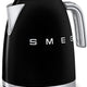 Smeg - 1.7 L 50's Style Kettle with 3D Logo Black - KLF03BLUS