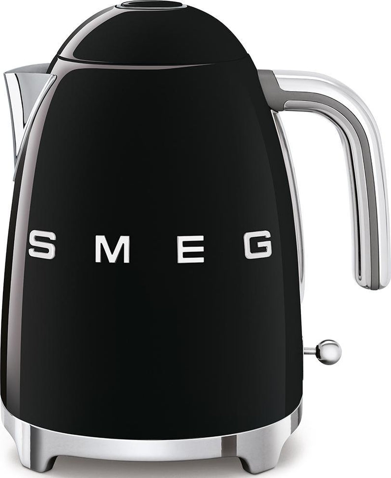 Smeg - 1.7 L 50's Style Kettle with 3D Logo Black - KLF03BLUS
