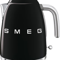 Smeg - 1.7 L 50's Style Kettle with 3D Logo Black - KLF03BLUS
