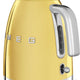 Smeg - 1.7 L 50's Style Kettle with 3D Logo Gold - KLF03GOUS