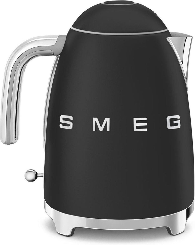 Smeg - 1.7 L 50's Style Kettle with 3D Logo Matte Black - KLF03BLMUS
