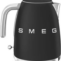 Smeg - 1.7 L 50's Style Kettle with 3D Logo Matte Black - KLF03BLMUS