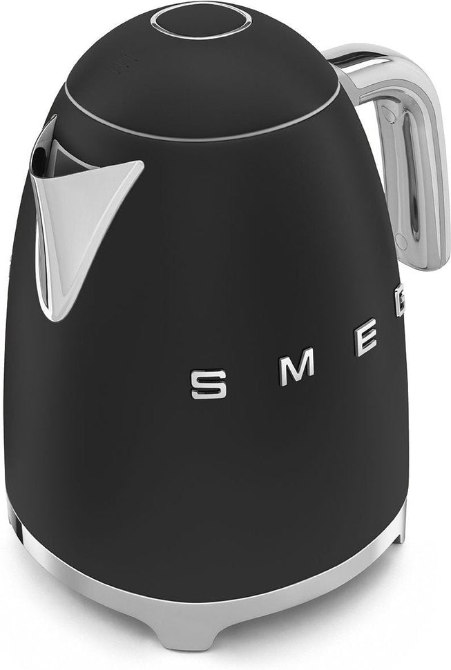 Smeg - 1.7 L 50's Style Kettle with 3D Logo Matte Black - KLF03BLMUS