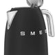 Smeg - 1.7 L 50's Style Kettle with 3D Logo Matte Black - KLF03BLMUS