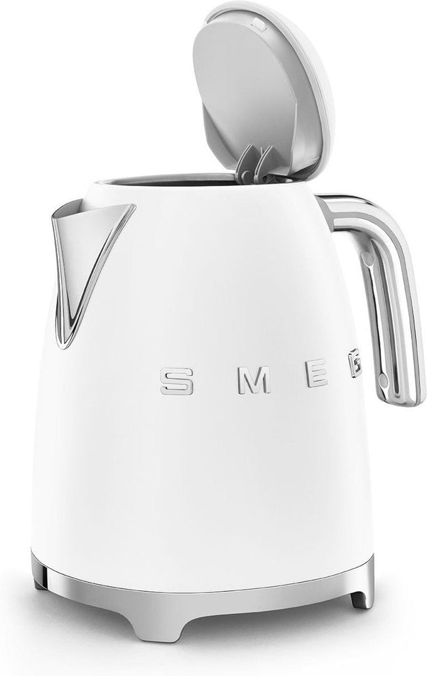 Smeg - 1.7 L 50's Style Kettle with 3D Logo Matte White - KLF03WHMUS