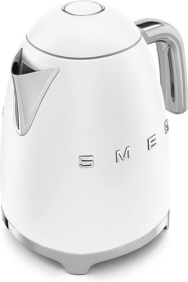Smeg - 1.7 L 50's Style Kettle with 3D Logo Matte White - KLF03WHMUS