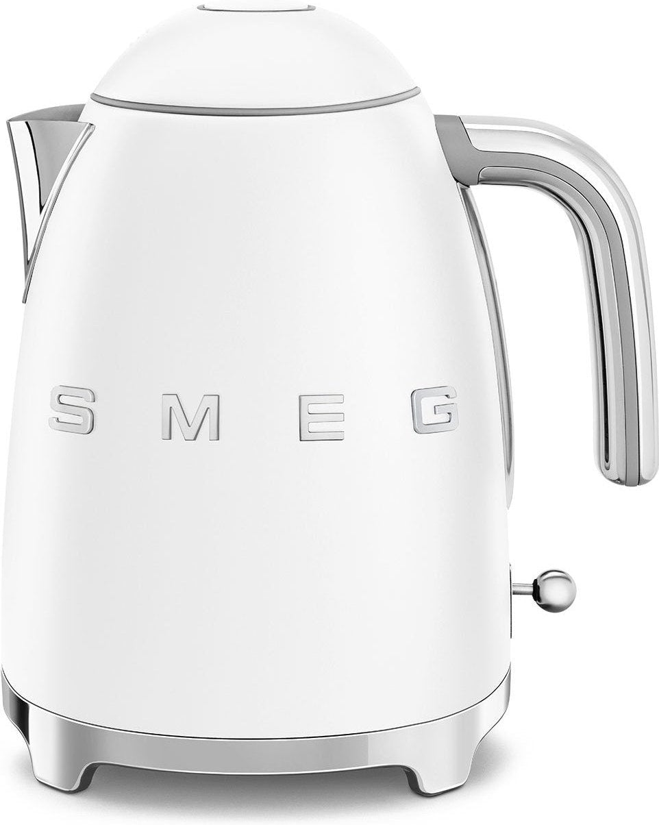 Smeg - 1.7 L 50's Style Kettle with 3D Logo Matte White - KLF03WHMUS