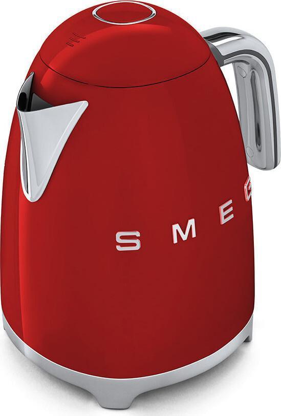 Smeg - 1.7 L 50's Style Kettle with 3D Logo Red - KLF03RDUS