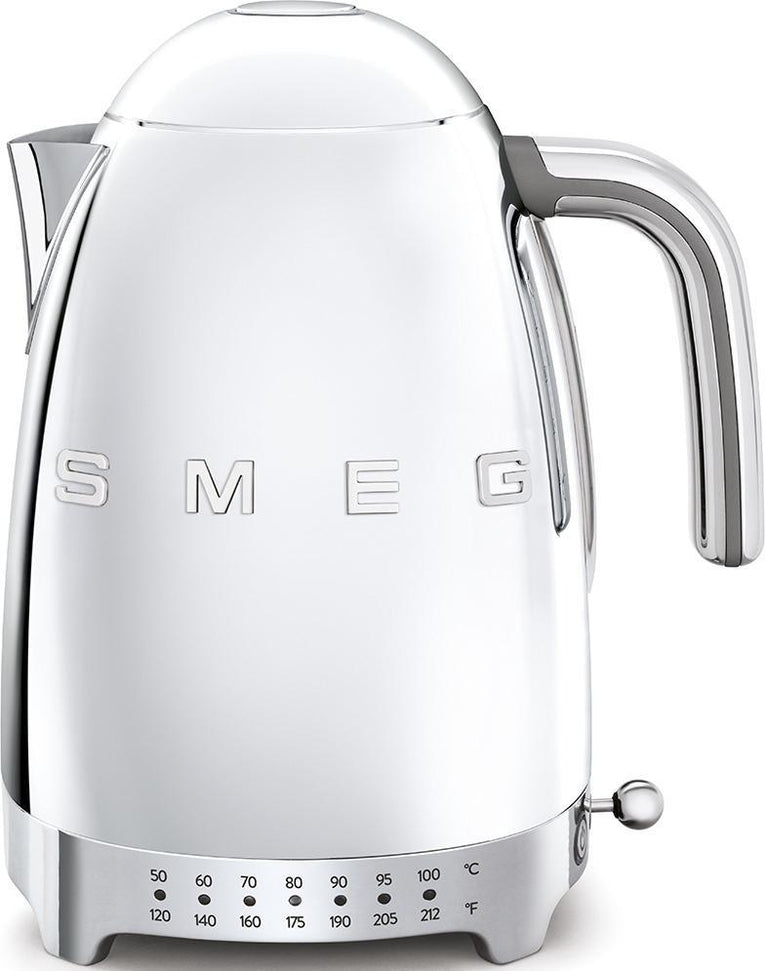Smeg - 1.7 L 50's Style Variable Temperature Kettle with 3D Logo Chrome - KLF04SSUS